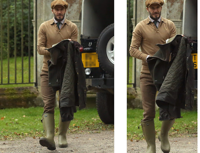 David Beckham wellies - Le Chameau Chasseur Cuir boots