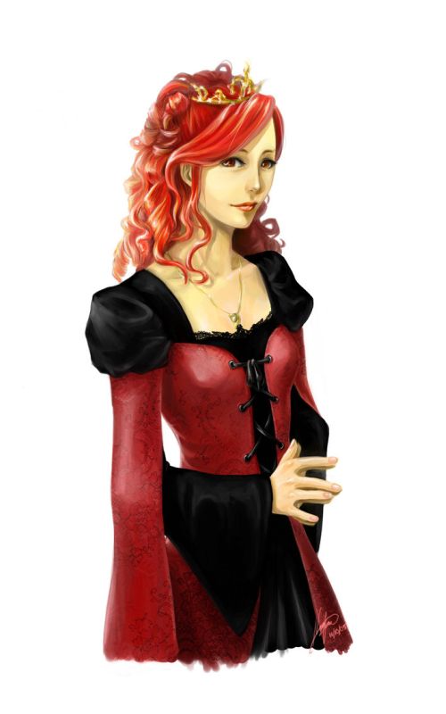 Noa Ikeda deviantart illustrations women female characters fantasy Red Katherine