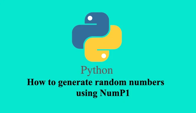 How to generate random numbers using NumP1