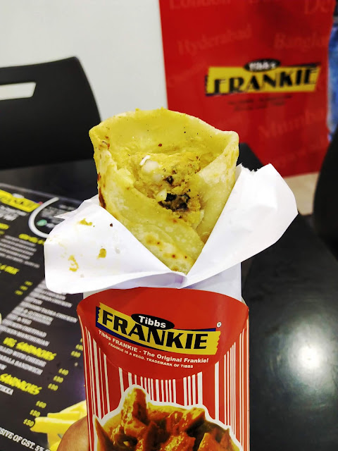 Reshmi kebab frankie at Tibbs frankie, bandra west, pali hill