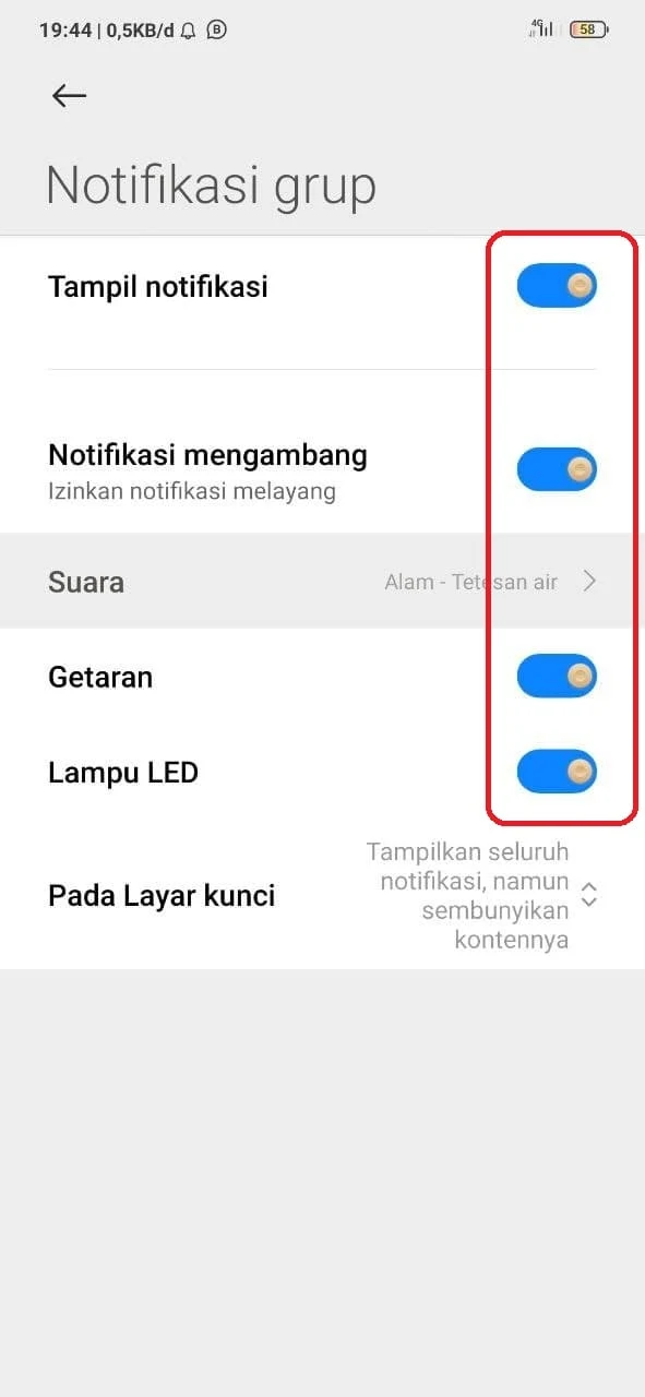 notif wa tidak bunyi