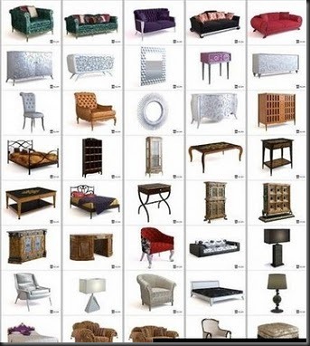 3ds Max Home Furniture Collection – free 3d max download