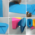 Folding paper to store things in office