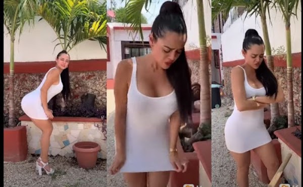 Jovencita le pide ayuda a su vecino para matar una cucaracha y se vuelve viral