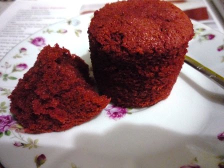 Bila Yati Memasak: Kek cawan Baldu Merah