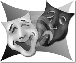 drama-masks-black-and-white-thumb574524