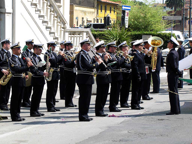 Foreign Navies ceremony, piazza del Municipio, Town Hall, Livorno