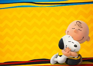 Charly Brown y Snoopy: Invitaciones para Imprimir Gratis. 