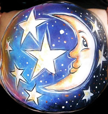 pregnancy belly art