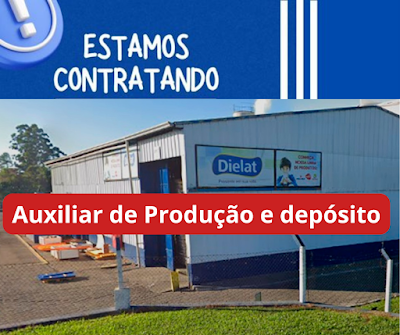 Fábrica de Laticinios abre vagas pata Auxiliar de Produção e Depósito em Taquara