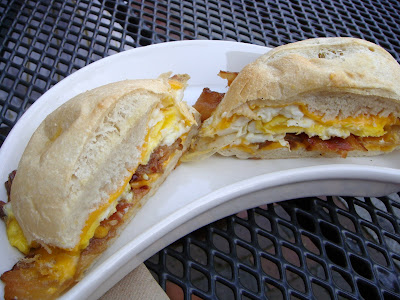 Egg sandwich at Popovers, Portsmouth, NH
