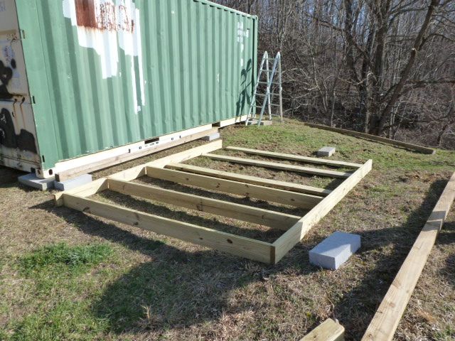  building. We start to build the deck in two pieces using pressure