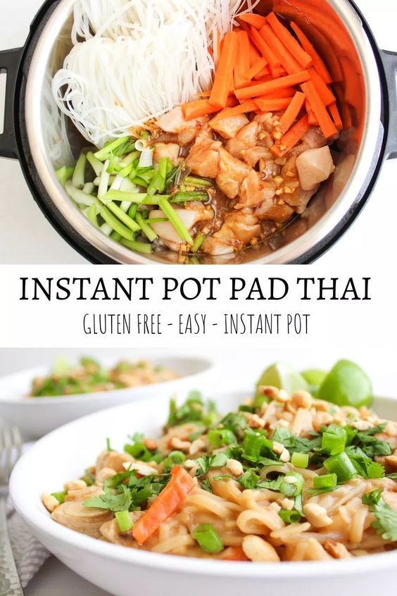 The easiest and most delicious Instant Pot Pad Thai, made in less than 30 minutes!
