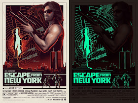 Escape from New York Glow in the Dark Variant Movie Poster Screen Print by Matt Ferguson x Grey Matter Art