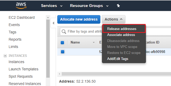 Working with Elastic IP Address in AWS ~ ServerKaKa