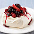 Pavlovas with spiced berries