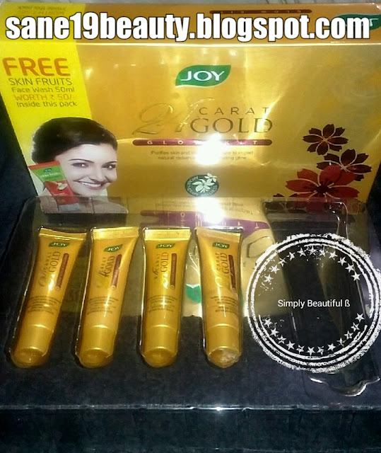 Joy's 24carat gold glow kit has four tubes.