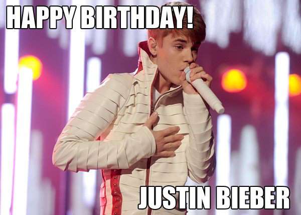 Justin Bieber's Birthday Wishes Images