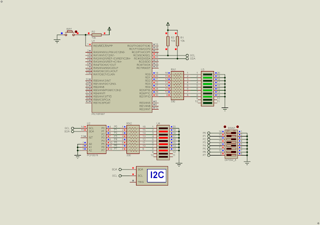 PIC16F887 PCF8574 I2C Example using XC8