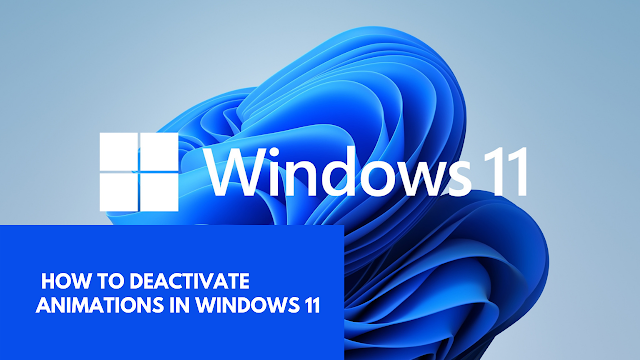 How to Deactivate Animations in Windows 11