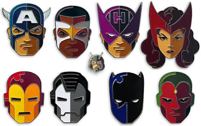 Captain America: Civil War Portrait Enamel Pin Series by Tom Whalen & Mondo