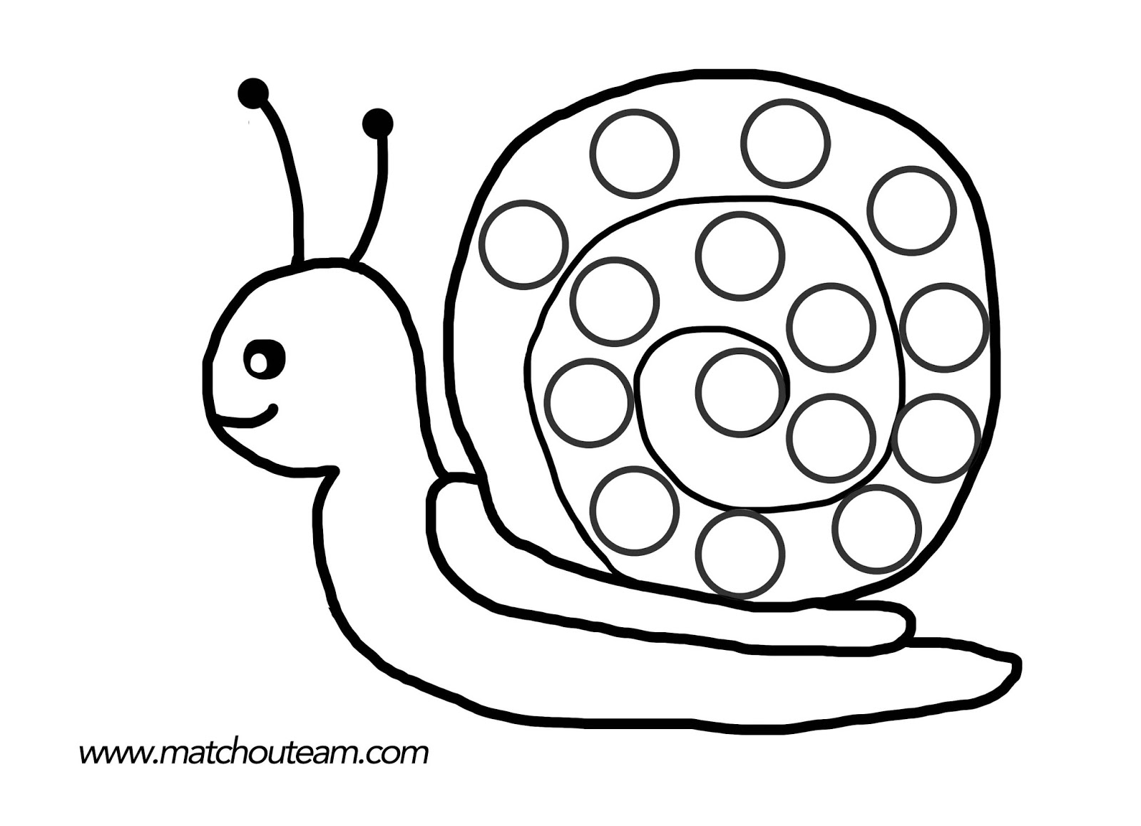 coloriage escargot imprimer gratuit