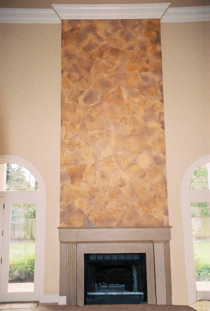 Faux Stone Fireplace Ideas. Concrete are many choices on Panels, 