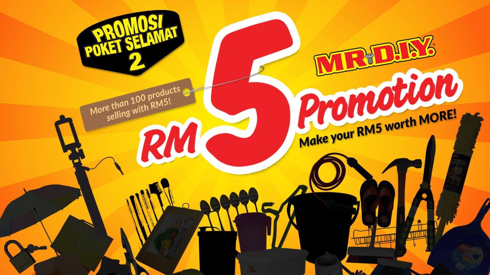 MR DIY Sale 100+ Products Selling with RM5 Promotion 1 ...