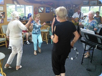 Having fun to the music! Photo courtesy of Dennis Lyons.