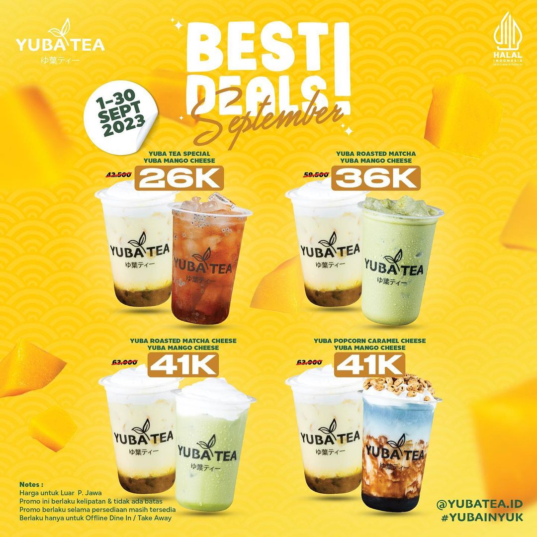 Promo YUBA TEA BESTIE DEALS Mulai Rp. 20Ribu-an