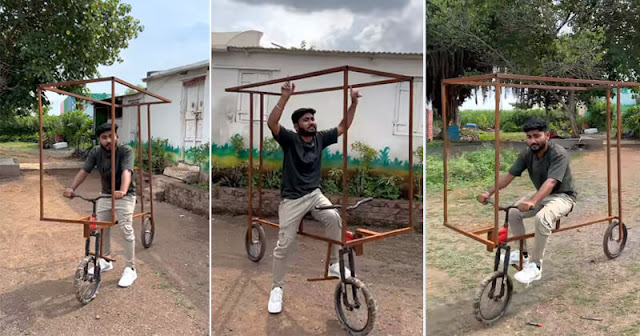 This brother made a bicycle without a pedal - watch video