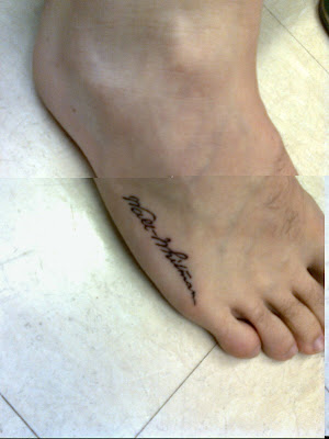 Hawaiian tattoo foot