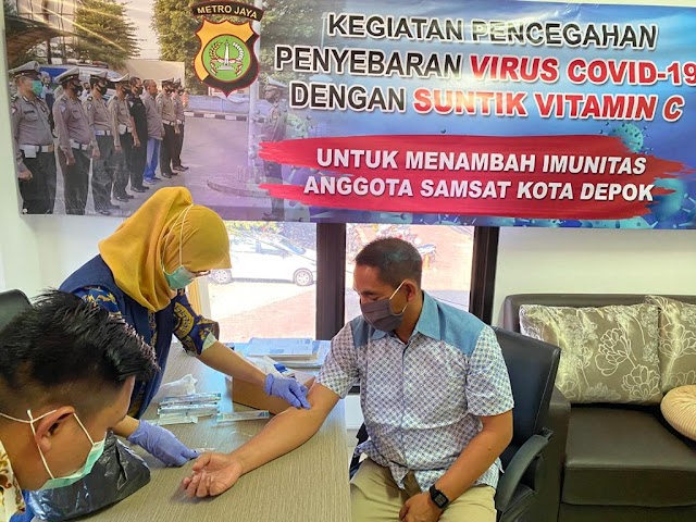 Antisipasi Penyebaran Covid-19, Anggota Samsat Depok Jalani Rapid Test