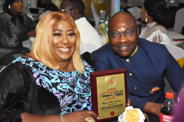 Citypeople Honours Lady Of Style, Hon Fatee Mohammed Ogunkola @ The Recent Citypeople Fashion Awards