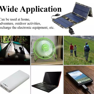 Sun Power 10W Solar Cell Charger 5V 2.1A USB Output 5 Panel Outdoor Adventure Hiking Camping
