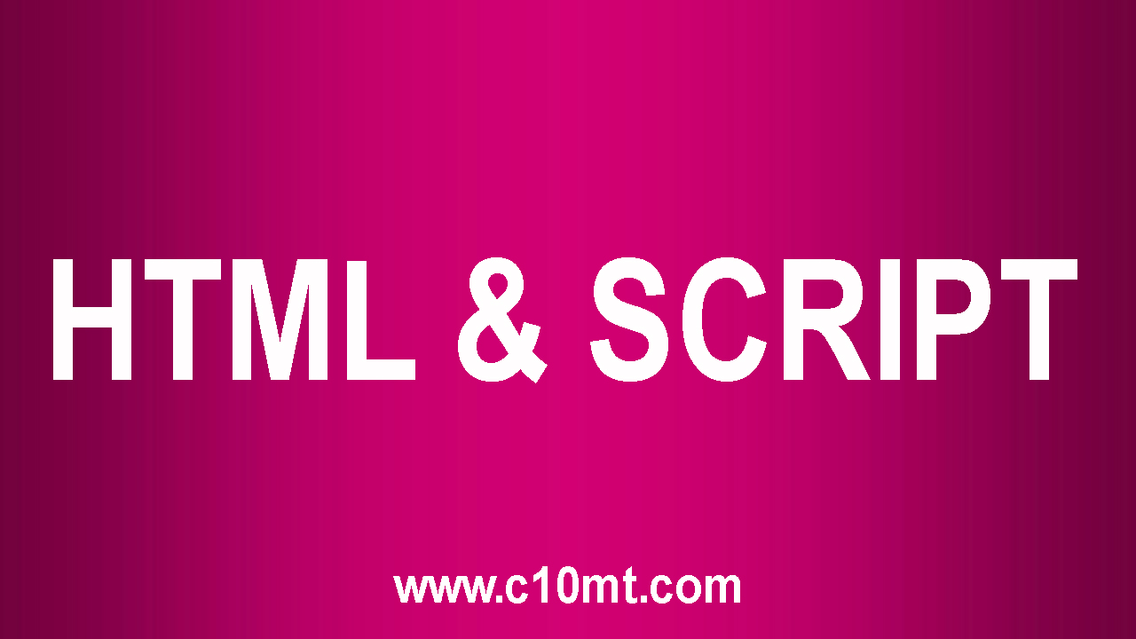 HTML & SCRIPT