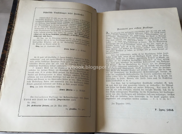 Handbuch der Pastoral Theologie, P. Ignaz Schüch, Innsbruck 1905