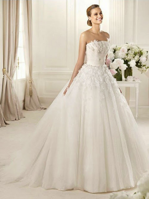 tulle wedding dresses 2013 HD Wallpaper Free