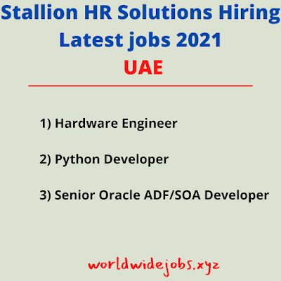 Stallion HR Solutions Hiring Latest jobs 2021 UAE