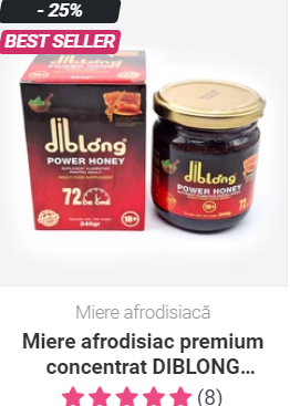 Miere afrodisiac premium concentrat DIBLONG POWER HONEY, pentru cresterea libidoului, potenta, erectie, ejaculare precoce, Unisex, 100% natural, 240 gr