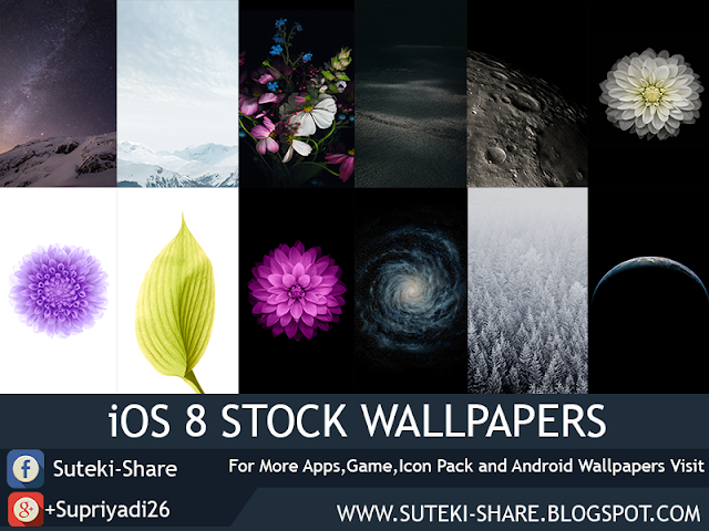 iOS 8 Stock Wallpapers