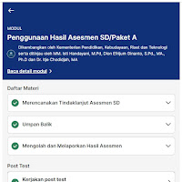 Kunci Jawaban Soal Modul 3 Penggunaan Hasil Asesmen SD/Paket A