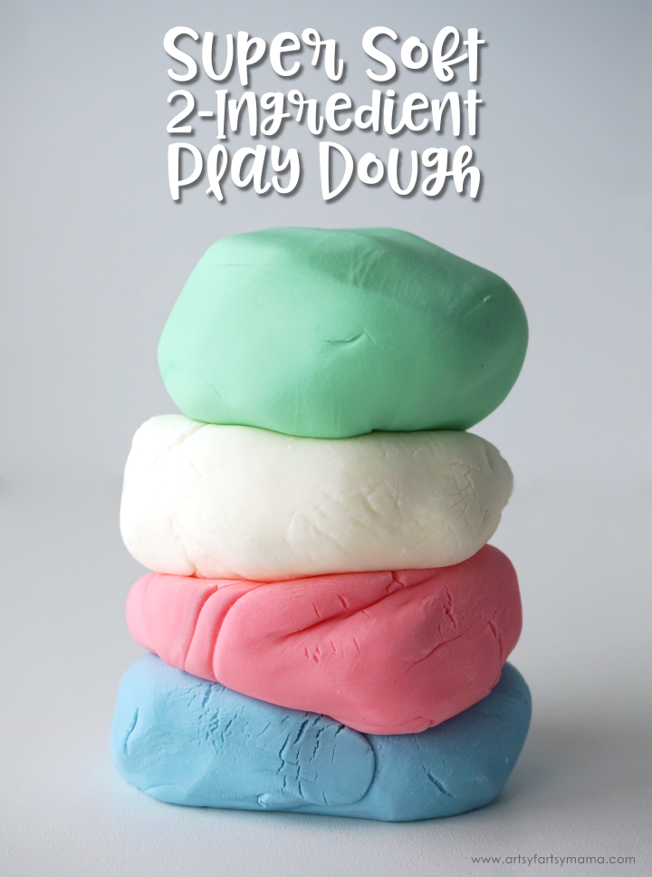 Super Soft 2-Ingredient Play Dough made with Johnson's® Baby Lotion #JohnsonsBeautyHack