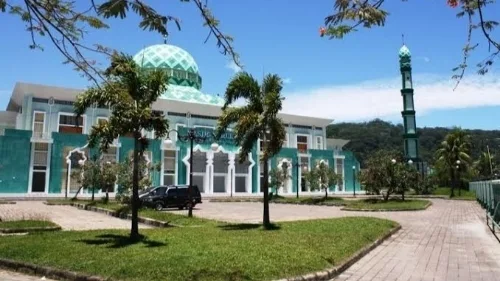 Venue MTQ Nasional, Kesiapan Masjid Agung Nurul Iman Sudah 95 Persen.