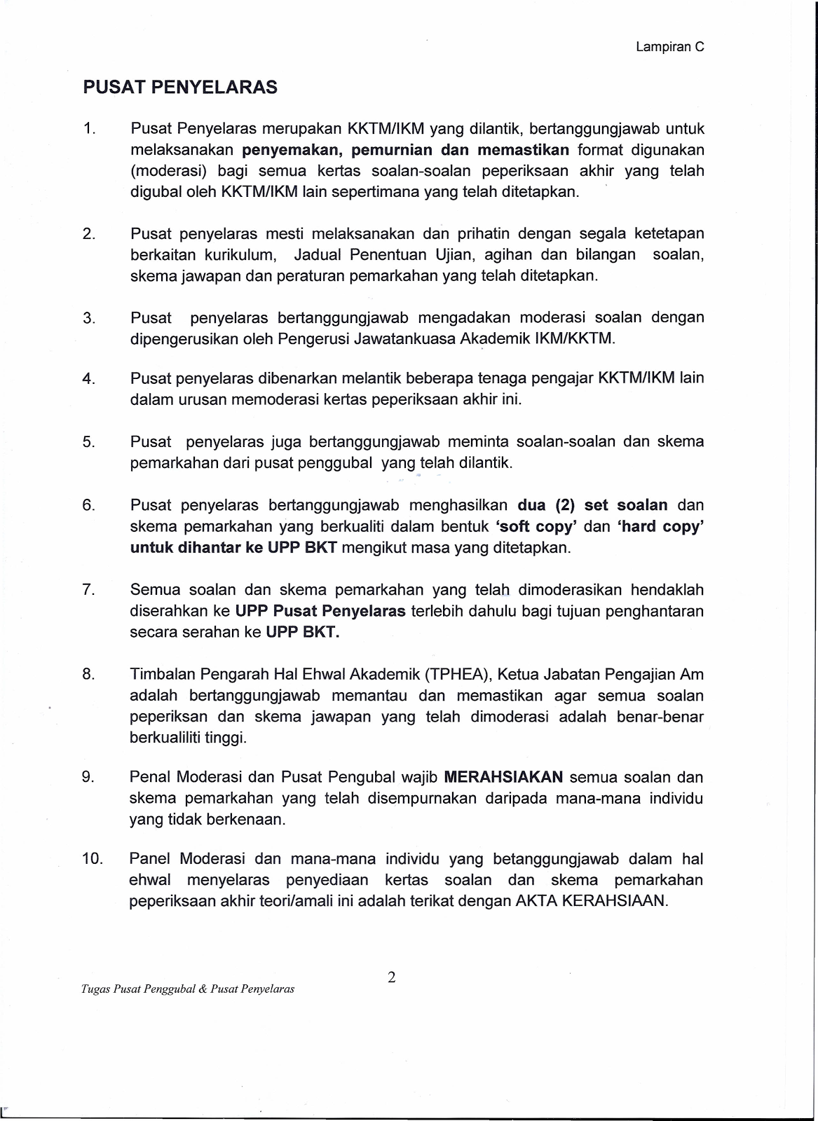 ARAHAN PENYEDIAAN KERTAS SOALAN DAN SKEMA PEMARKAHAN SESI 