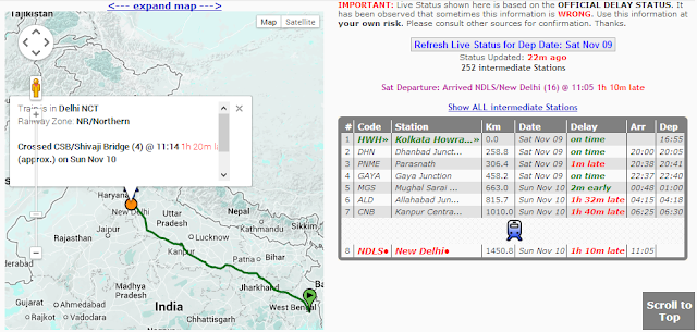 Spot you train running status live