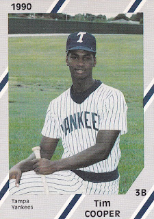 Tim Cooper 1990 Gulf Coast League Yankees card