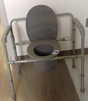 bariatric bedside commode photo 