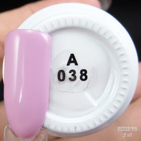 Swatch and review of Yichen UV Soak-Off Gel Polish A038 pink light purple