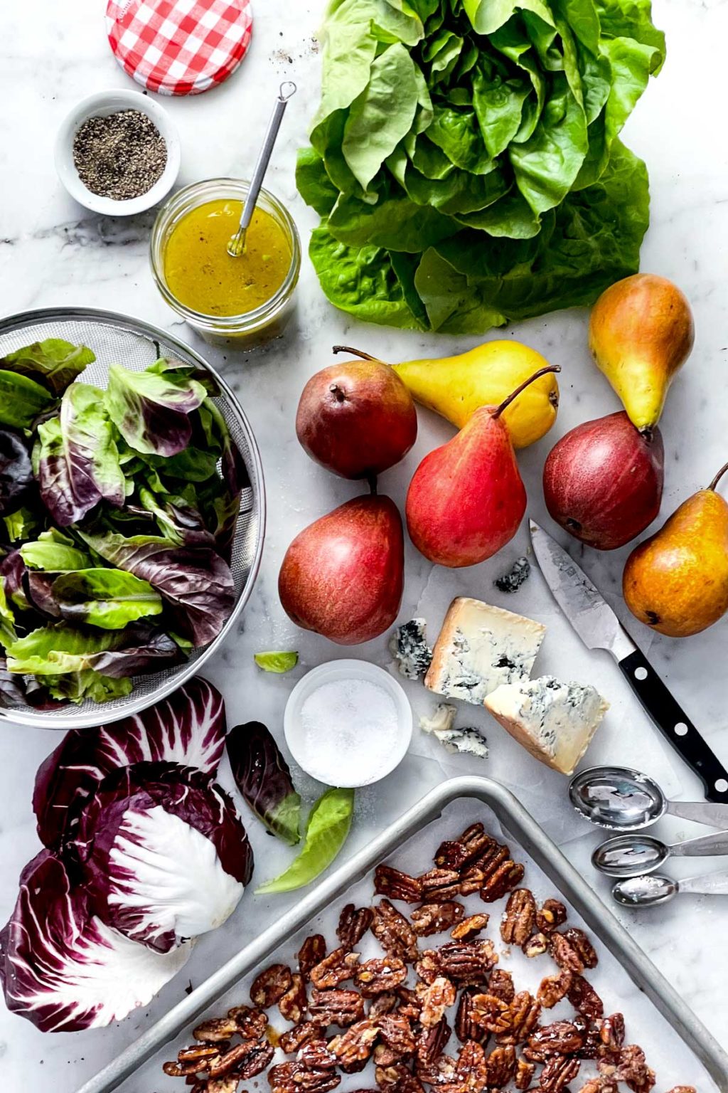 Pear, Gorgonzola, and Candied Pecan Salad